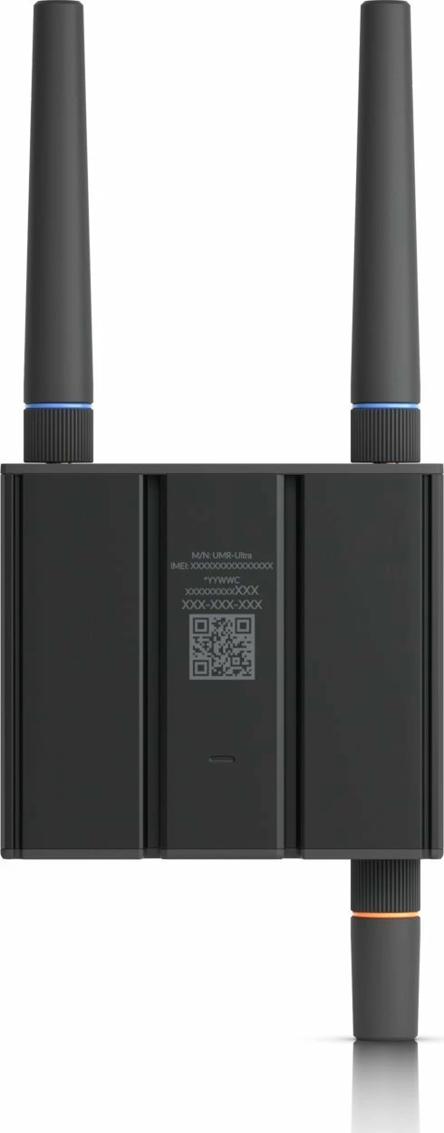 Router Ubiquiti UMR-Ultra 4G LTE, Wi‑Fi 4 2.4GHz, 2x LAN, slot SIM, i zi, me montim mur/DIN