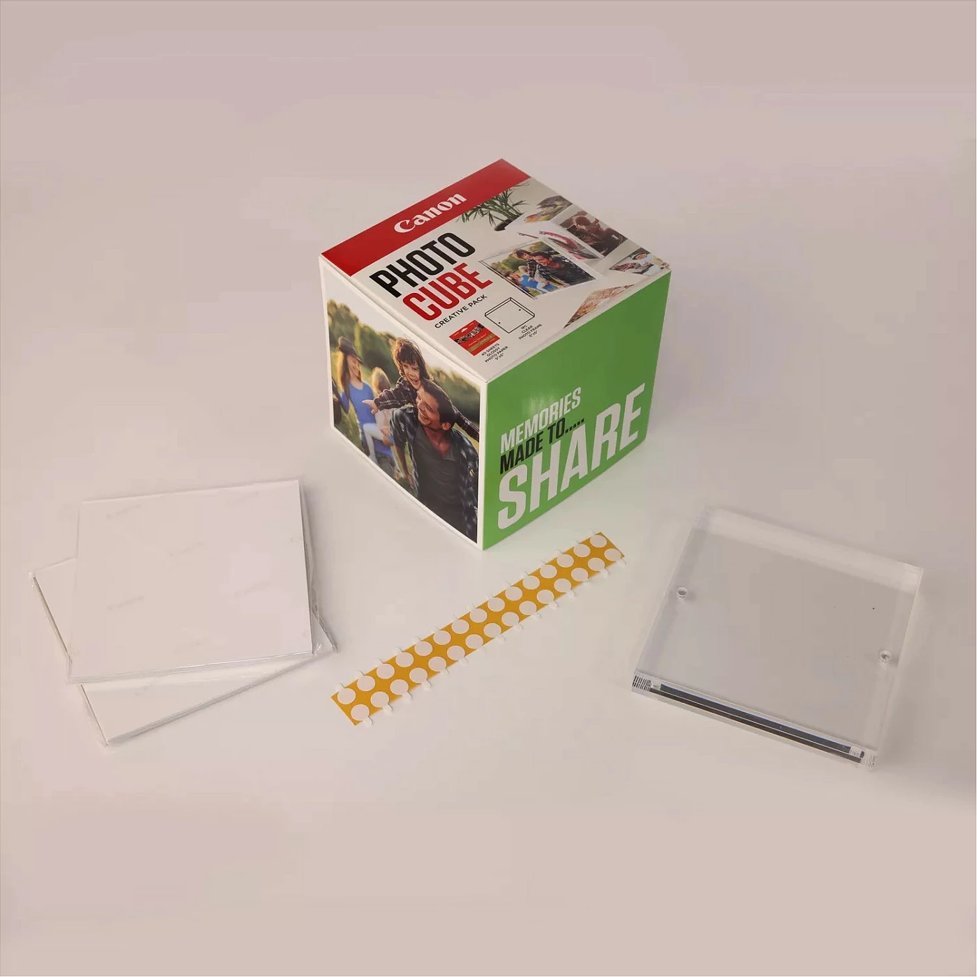 Letër fotografike Canon PP-201 Photo Cube Creative Pack, 13x13 cm, glossy, 40 fletë, e gjelbër