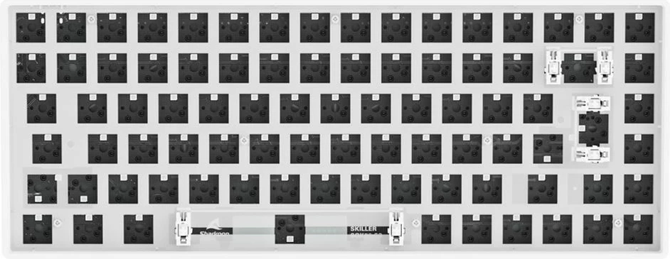 Tastierë mekanike barebone Sharkoon SKILLER SGK50 S3, 75%, RGB, e bardhë