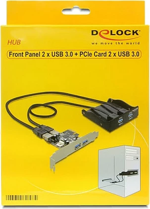 Panel frontal USB DeLOCK 3.5", 4x USB 3.0, i zi