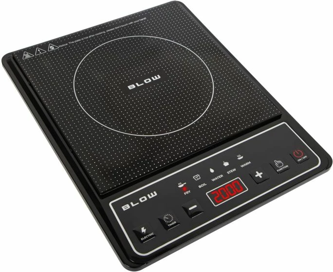 Soba induksioni një-pllakësh BLOW 2000W, e zezë