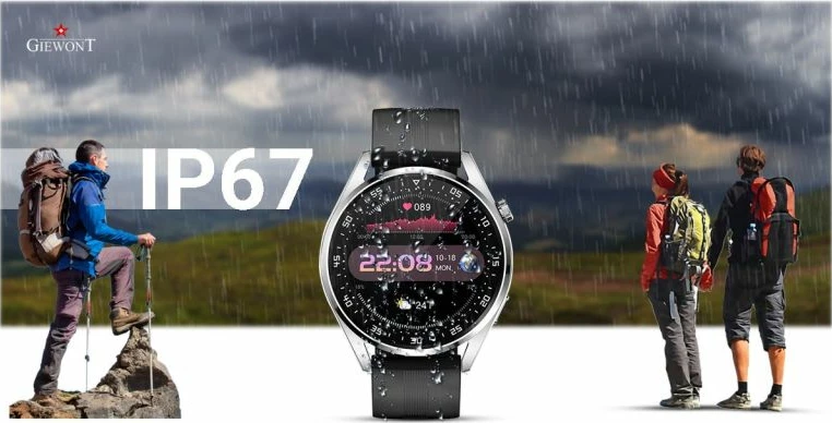 Smartwatch Giewont për meshkuj, argjendi