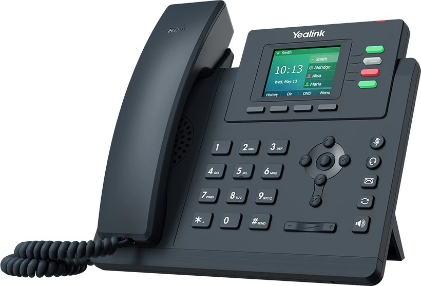 Telefon IP Yealink SIP-T33G, 4 linja, 1000 kontakte, Gri