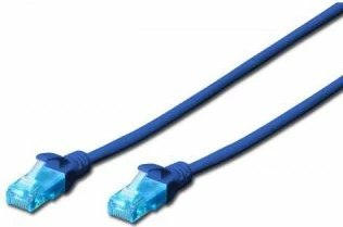 Kabllo rrjeti (patch cord) Digitus DK-1512-005/B Cat5e U/UTP 0.5 m RJ45-RJ45, e kaltër