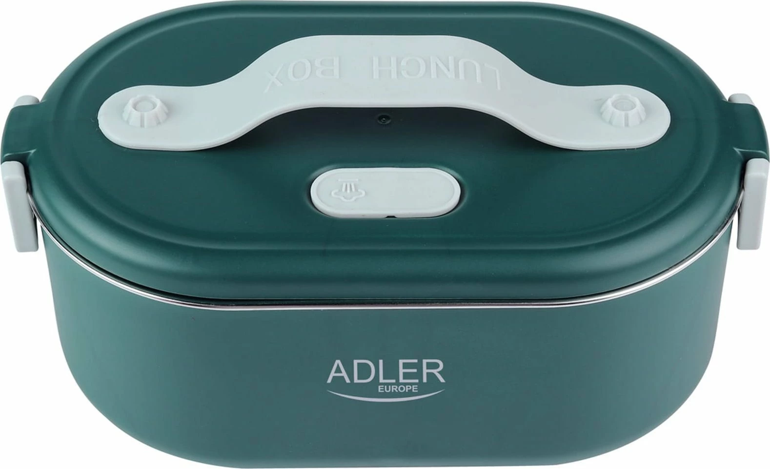 Enë ushqimi elektrike Adler AD 4505, 0.8 L, inox SUS304, ngrohëse, jeshile, me lugë