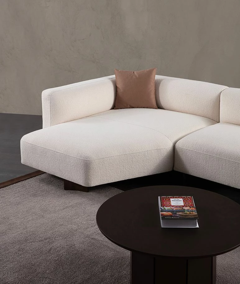 Këndore Rena, e bardhë, Atelier del Sofa, kënd i majtë