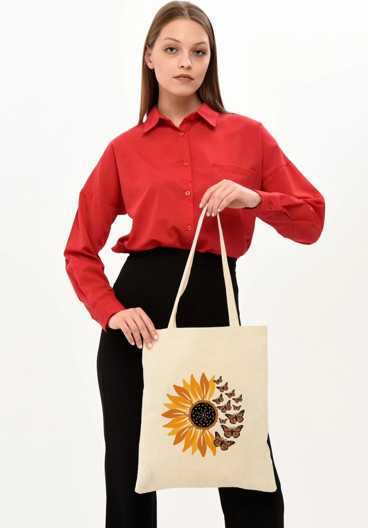 Qese Tote Zoozie Bags, krem, 35x40cm