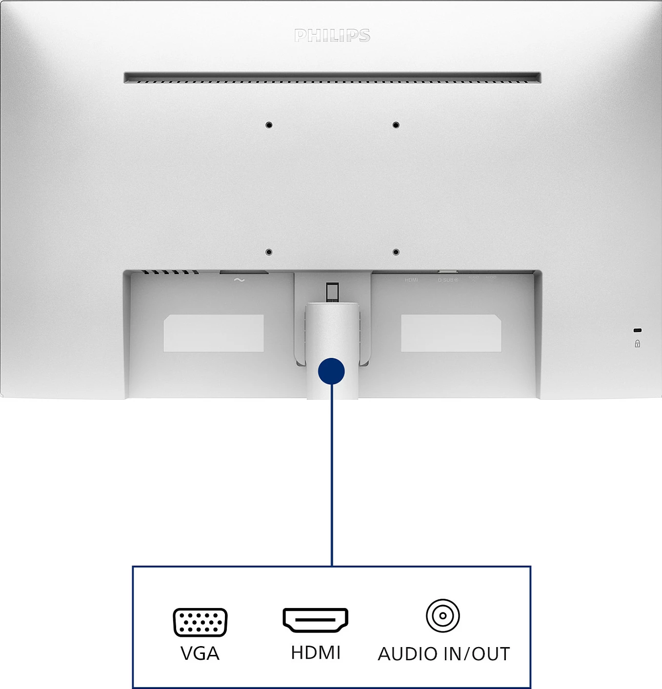 Monitor Philips 271V8AW 27 inç Full HD 100Hz i bardhë