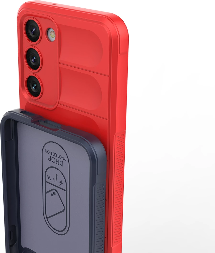 Mbështjellës Hurtel Magic Shield Case për Samsung Galaxy S23+, i kuq