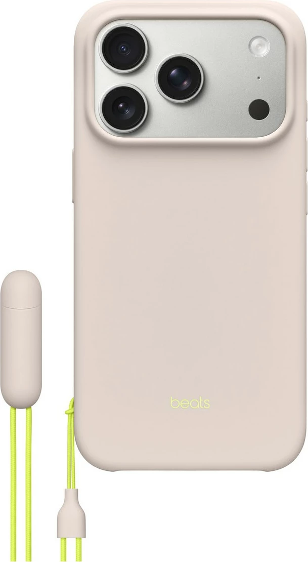 Mbështjellës Beats Kickstand Case për iPhone 17 Pro me MagSafe, kontroll kamerës, kalkstein
