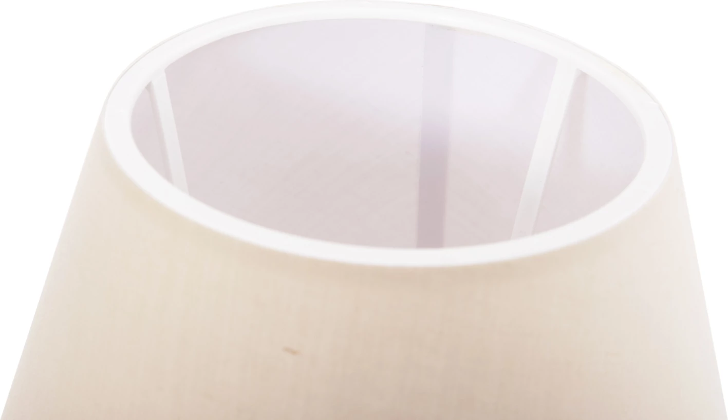 Llambë tavoline CONNI FH4710, ngjyrë krem e bardhë, bazë druri, Φ23x34H cm