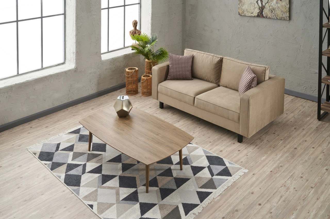 Divan dy ulëshe Atelier del Sofa, kadife krem