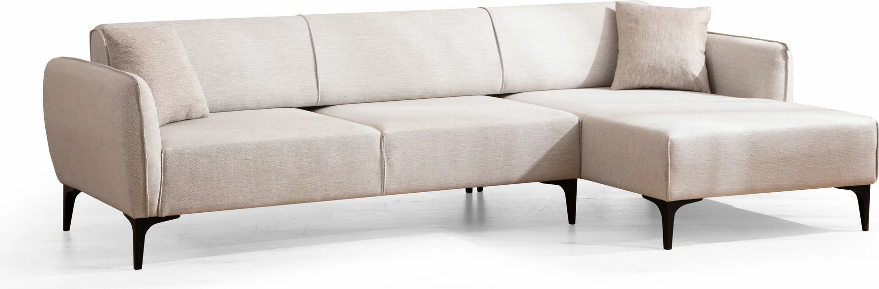 Kënd-sofë Atelier del Sofa, Belissimo, kënd i djathtë, ngjyrë of-white