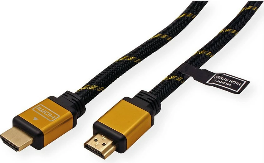 Kabllo HDMI ROLINE GOLD High Speed, 2m, ARC, Ethernet, e zezë/ari