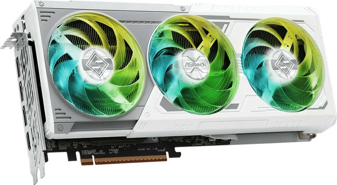 Kartelë grafike ASRock Steel Legend Radeon RX 9070 OC, 16 GB, GDDR6, Gri, Bardhë