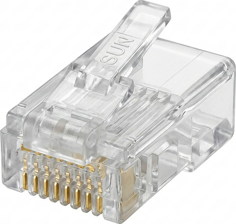 Konektor modular EFB Elektronik E-MO 6/6 SF, UTP, 100 copë, transparent