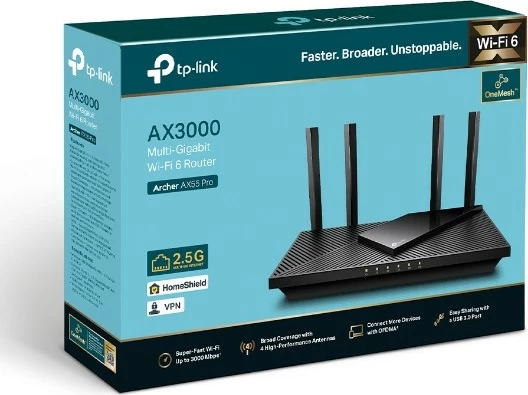 Router TP-LINK Archer AX55 Pro WiFi 6 AX3000, i zi