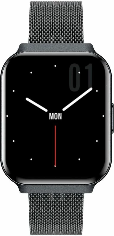Smartwatch Gravity GT44-5, e zezë, set me rrip dhe byzylyk