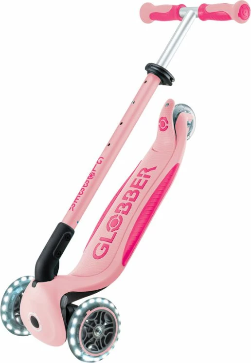 Trotinetë me ulëse Globber GO•UP DELUXE LIGHTS (646-710-2), për fëmijë