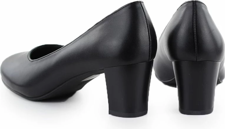 Këpucë me take të ulët për femra Sergio Leone, të zeza