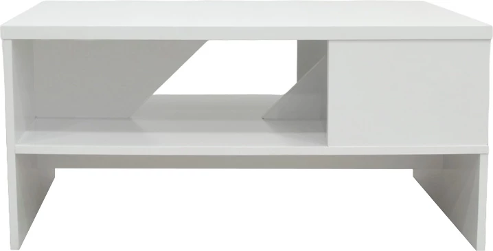 Tavolinë kafeje Naya, ngjyrë e bardhë, 93x46x43cm