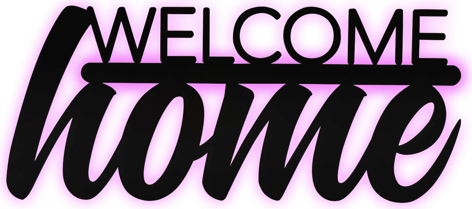 Ndriçim dekorativ LED, 'Welcome Home', ngjyrë rozë