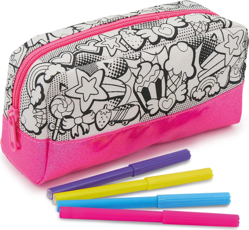 Out to Impress Colour Your Own Pencil Case Craft Set