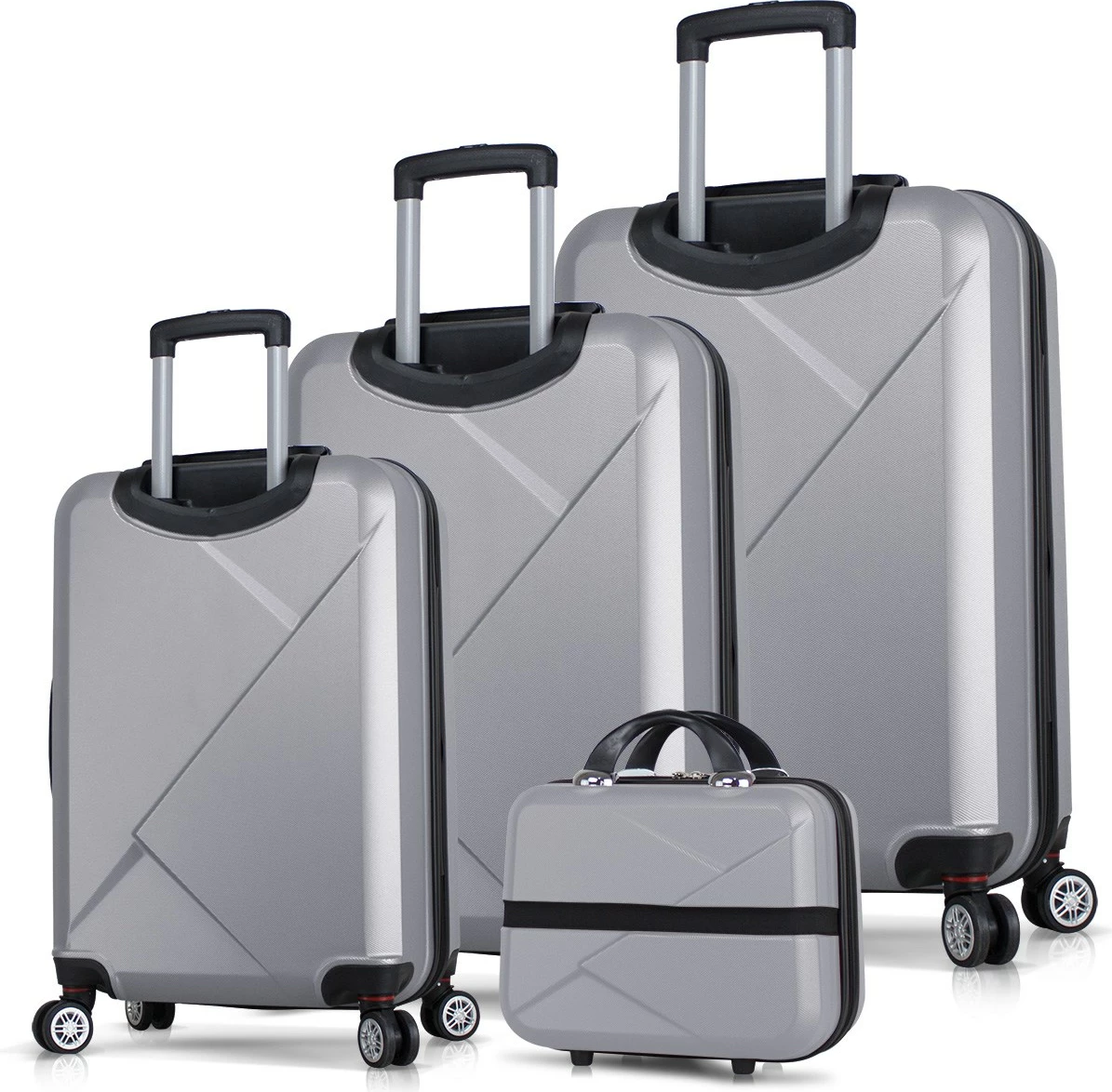 Set valixhesh (4 copë), gri, Zoozie Bags, 4964