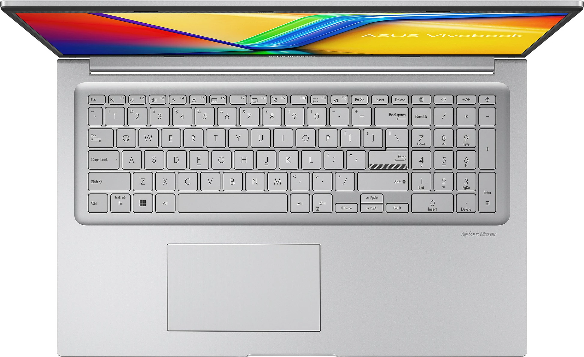 Laptop ASUS VivoBook 17 X1704VA-AU1116, Intel Core 5 120U, 8GB RAM Memorje, 512GB SSD, pa OS, argjendtë