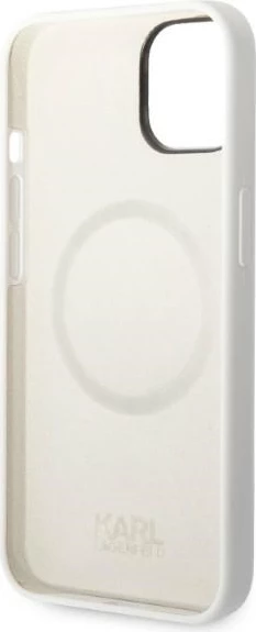 Mbështjellës Karl Lagerfeld Silicone Ikonik Choupette MagSafe për iPhone 14 Plus 6.7", Bardhë