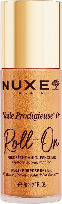 Vaj i thatë me shkëlqim Nuxe Huile Prodigieuse Or Roll-On për femra, 60ml