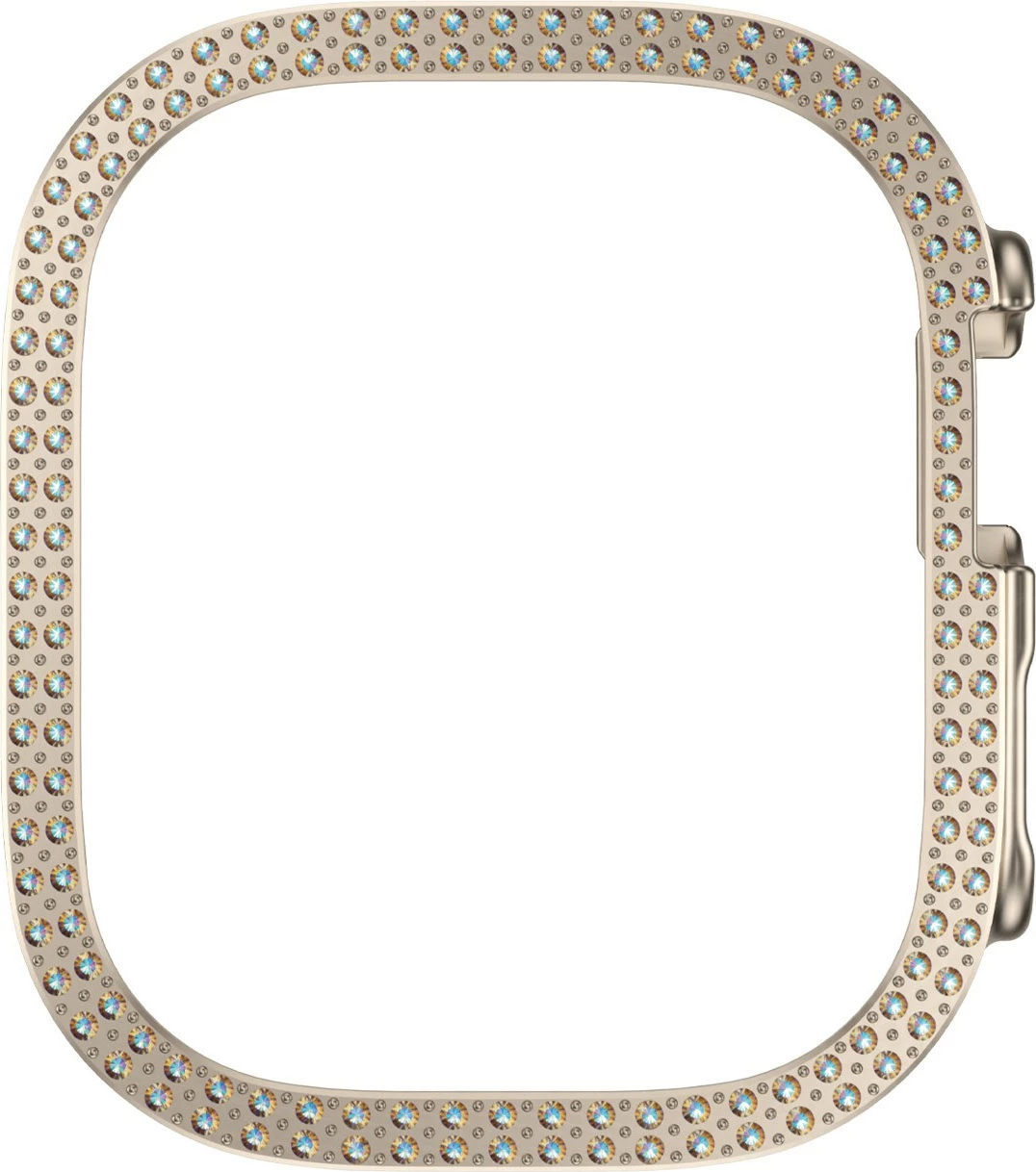 Mbështjellës PanzerGlass SAFE Bling Bumper për Apple Watch Ultra 2, transparent gold