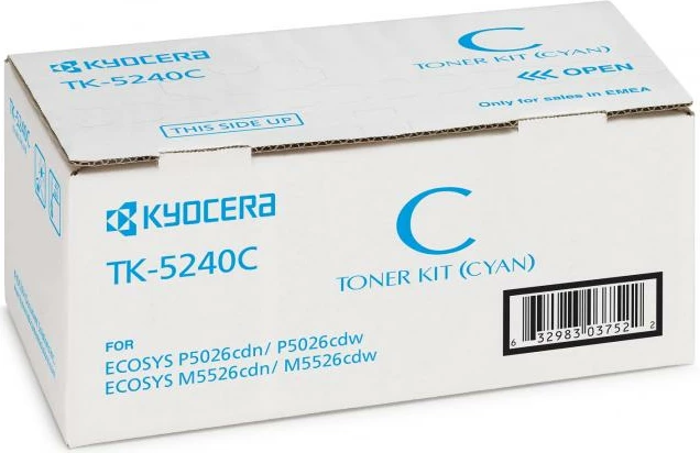 Toner, Kyocera, TK-5240C, rendiment 2400-4400 faqe, linja ECOSYS, Cyan