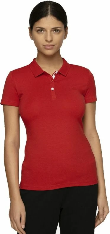 Maicë polo për femra 4F, e kuqe