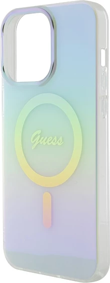 Mbështjellës Guess GUHMP15XHITSQ për iPhone 15 Pro Max, MagSafe, turkeze