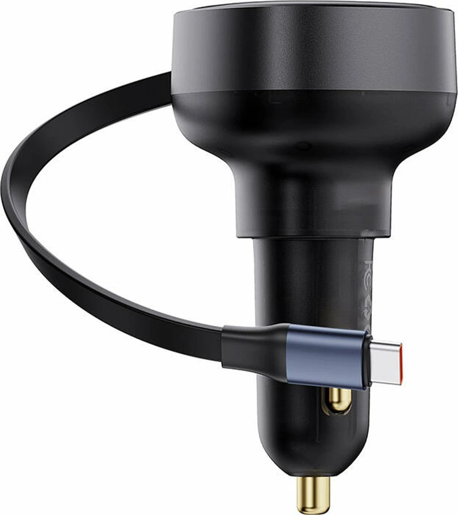 Karikues veture Baseus Enjoyment Pro C00057802111-01, USB-C 60W, kabllë e tërheqshme 0.7 m, i zi