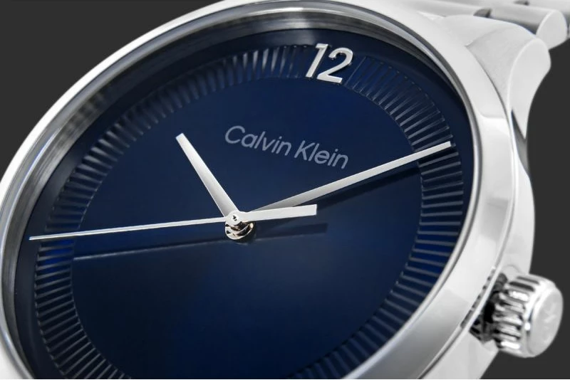 Orë dore për meshkuj Calvin Klein, argjendtë
