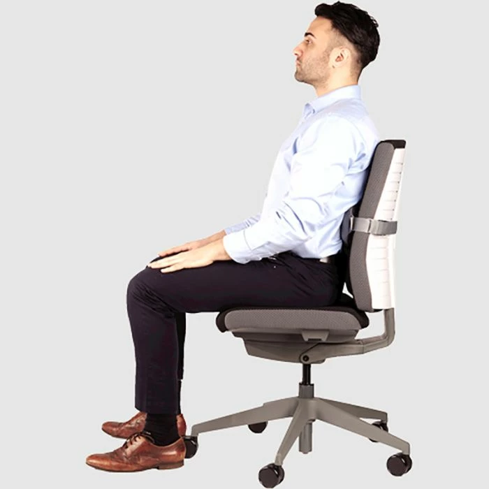 Mbështetëse lumbare për shpinë, Fellowes I-Spire Series 8042201, me jastëk shkumë dhe rrjeta ajrosëse, grafit