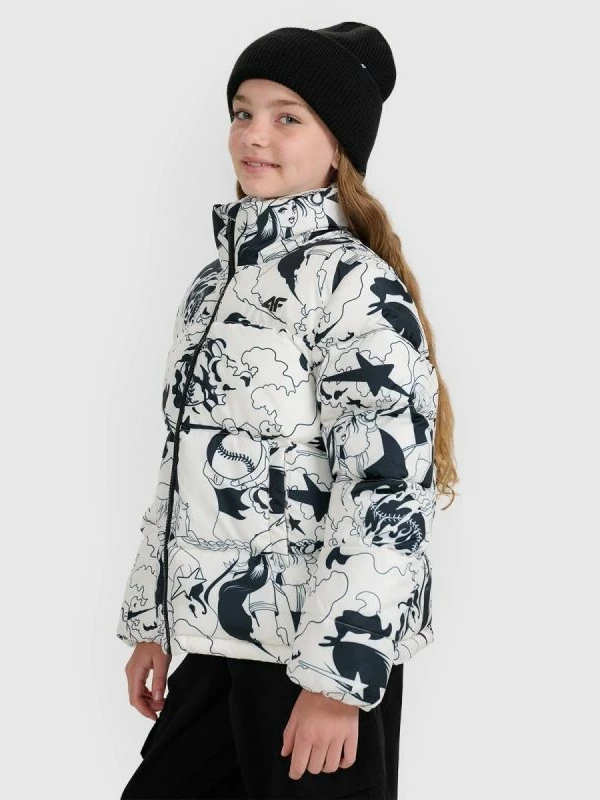 Jakne për vajza 4F, e mbushur me material sintetik