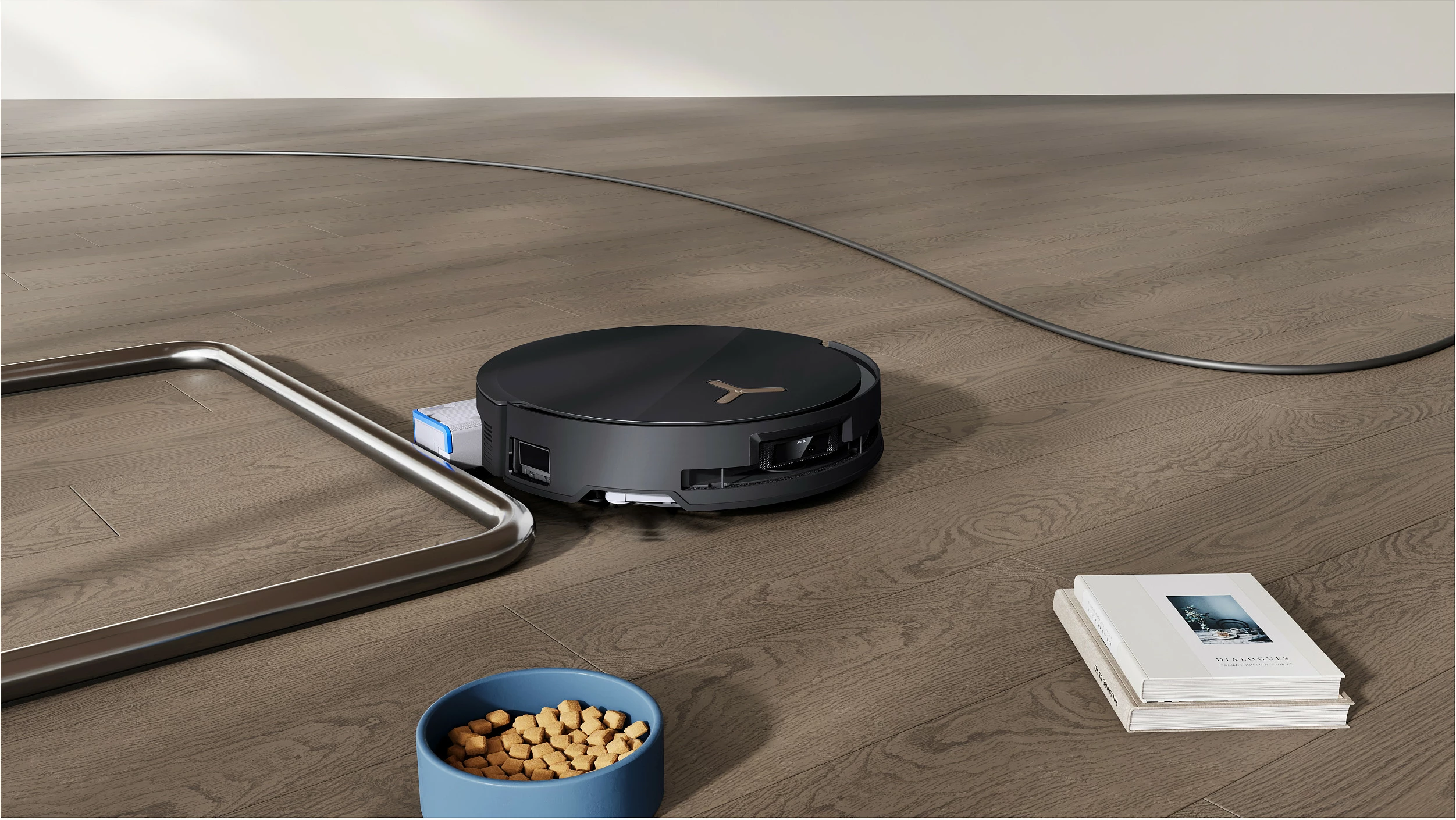 Robot fshesë ECOVACS Deebot X8 Pro Omni, 6400mAh, Wi‑Fi, me larje dhe stacion me qese pluhuri, i zi