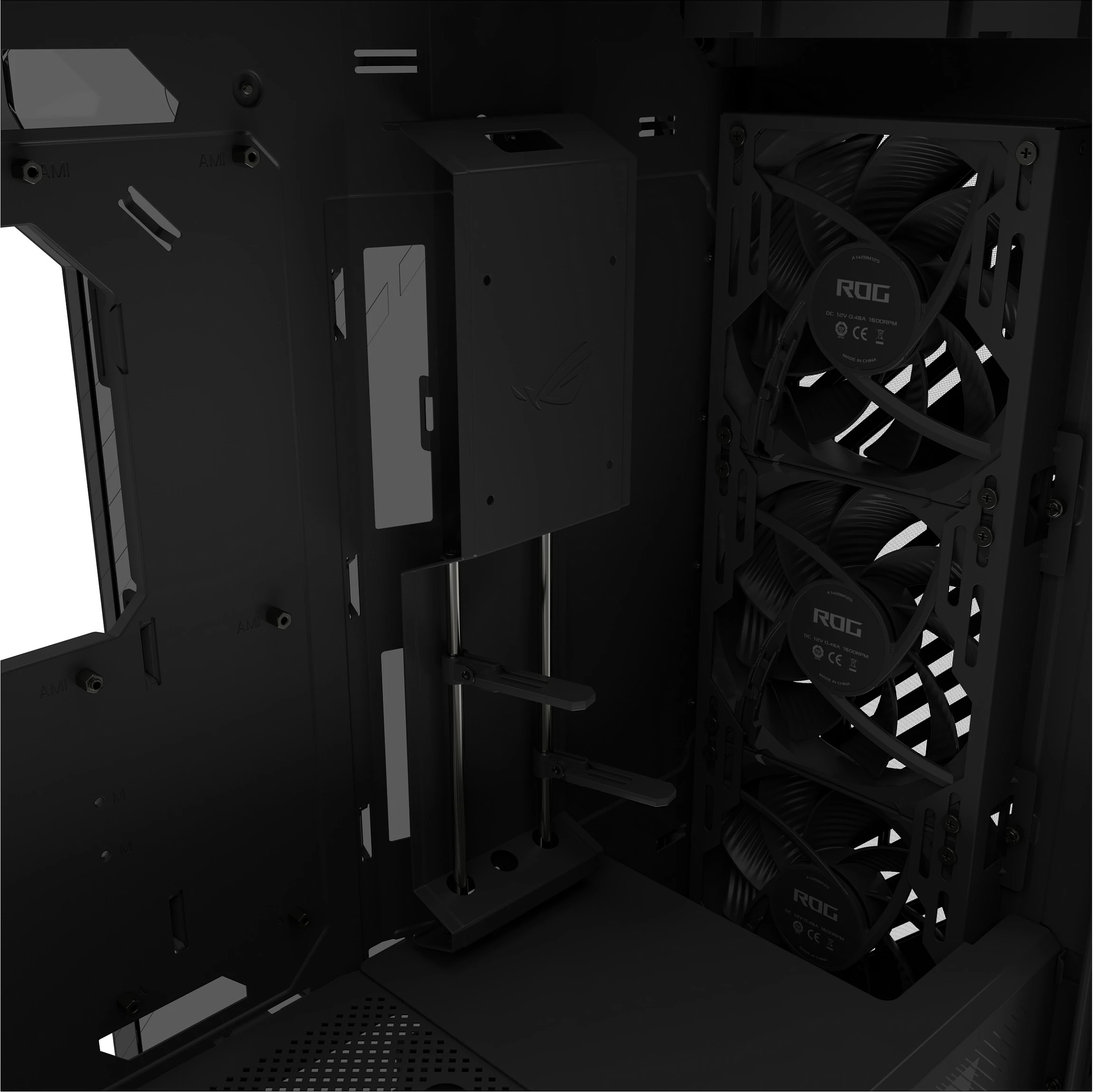 Kasë ASUS ROG Strix Helios II GX601S, Midi Tower, Tempered Glass, RGB, e zezë