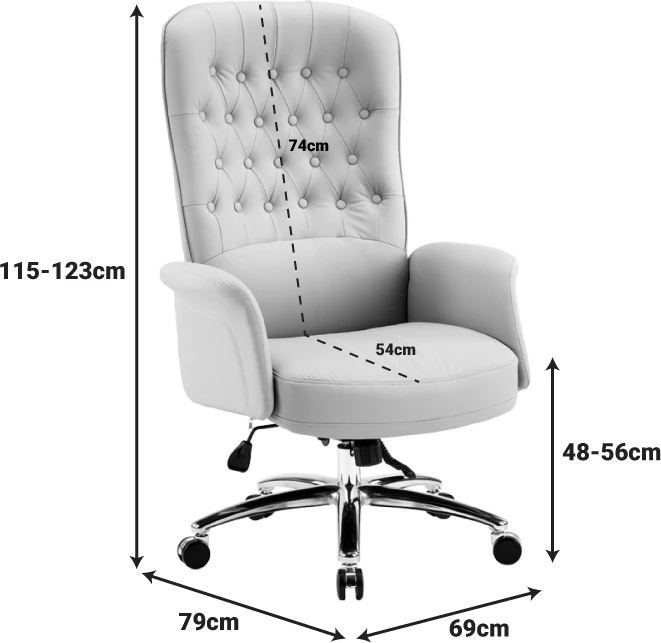 Karrige menaxheri për zyre, ngjyrë bezhë, Kaline, 69x79x115-123cm