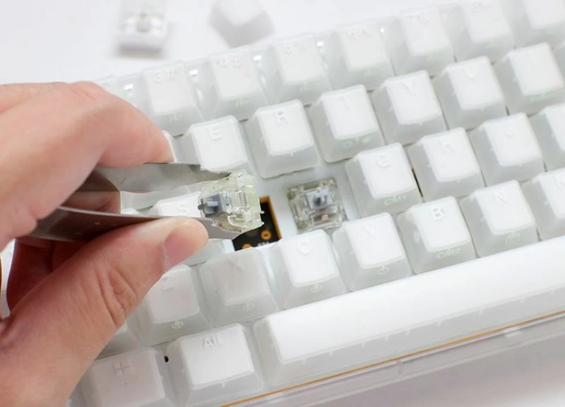 Tastierë gaming Ducky One 3 Aura White Mini, e bardhë