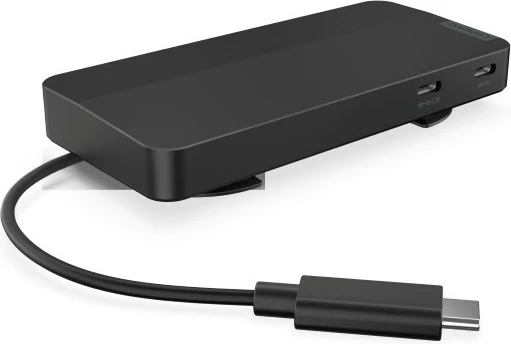 Dok stacion Lenovo USB-C Dual Display Travel Dock, 4K, 2x USB-C, HDMI, DisplayPort, Ethernet, Eclipse Black