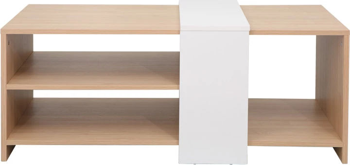 Tavolinë kafeje Cozeto, ngjyrë natyrale-bardhë, 100x53x41.5cm