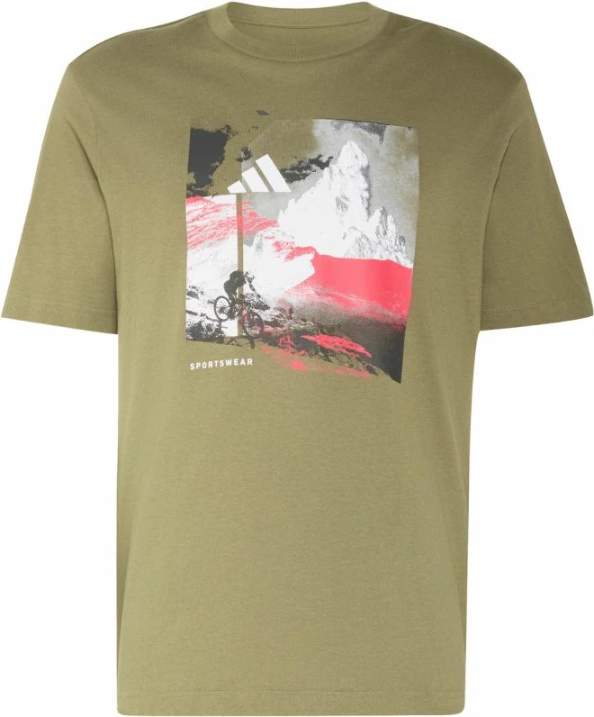 Maicë për meshkuj adidas Memories of Sport Outdoor Graphic KC7098, khaki [Madhësia: L]
