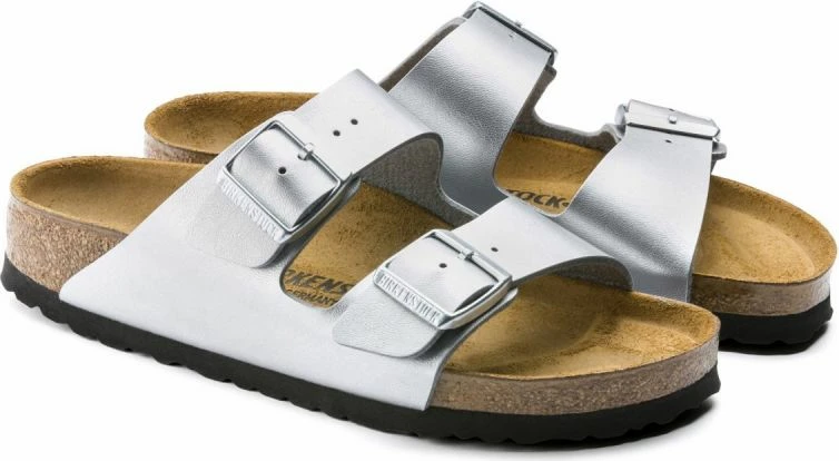 Papuqe flip-flop për femra Birkenstock, gri/argjendtë