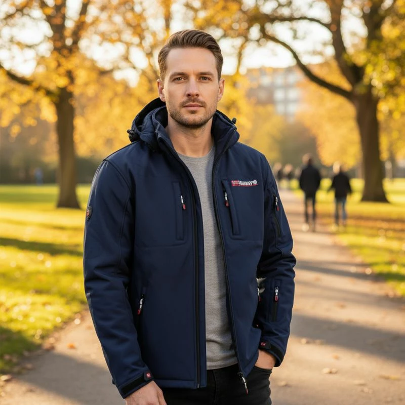 Jakne për meshkuj Geographical Norway navy blue [Madhësia: S]