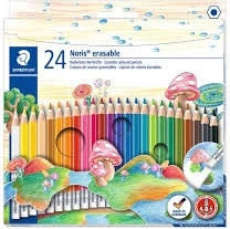 STAEDTLER Noris Erasable – 24 Lapsa me Ngjyra që Fshihen
