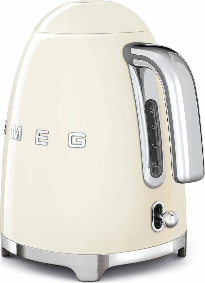 Çajnik elektrik Smeg KLF03CREU 1.7 L 2400 W, ngjyrë krem